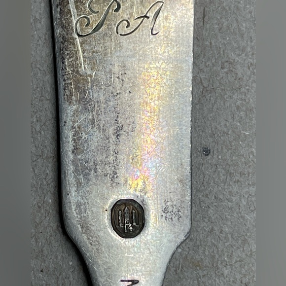 Christian F Heise 1914 Olsen Denmark Sterling Child’s Spoon Halmarked P.A. - Picture 5 of 7